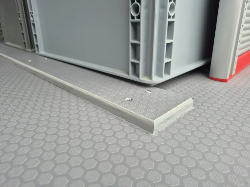 Professional shelving unit and space for containers