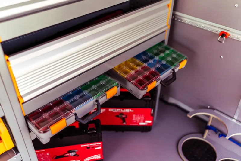 Modular Store Van Shelving Units