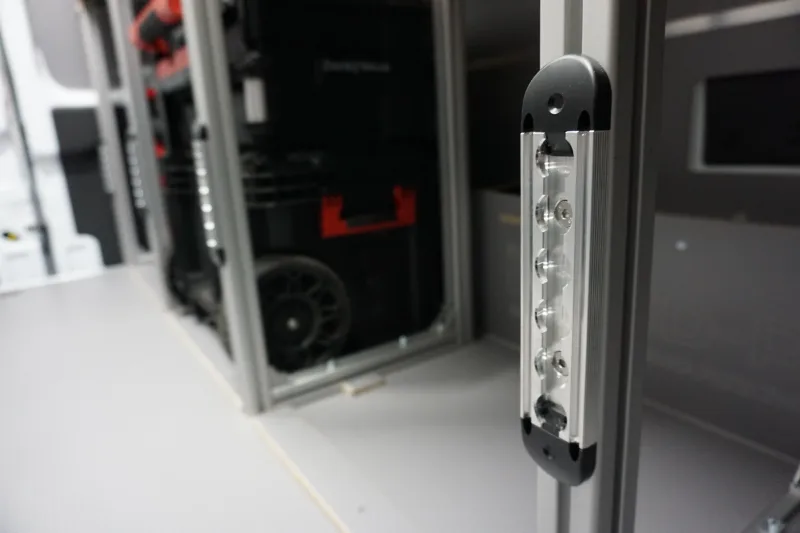 Airline rail system and electrical installation