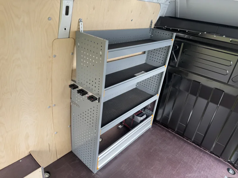 StoreVan shelving units and tool organization