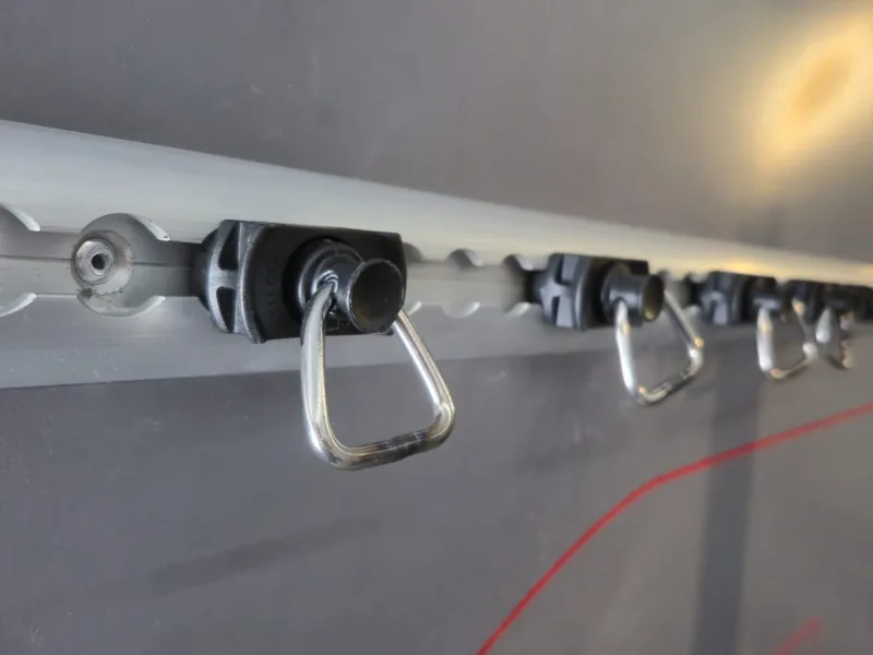 Load securing system - Airline rails and transport accessories