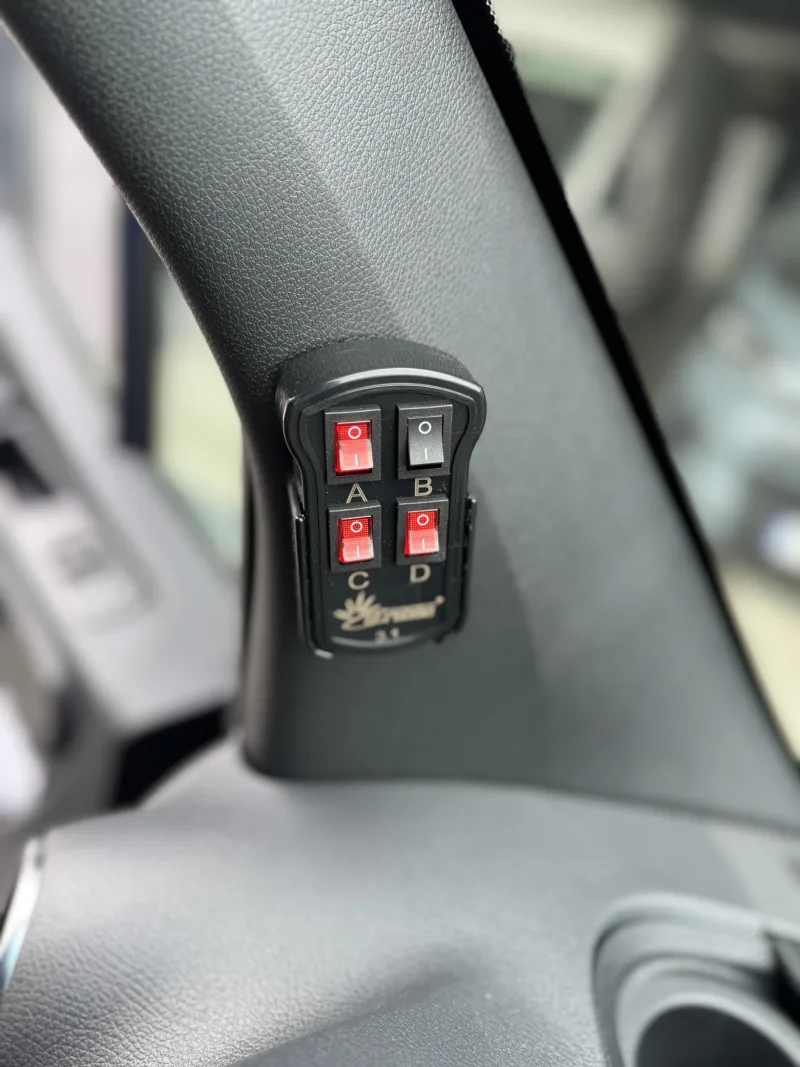 Load securing systems and warning lights