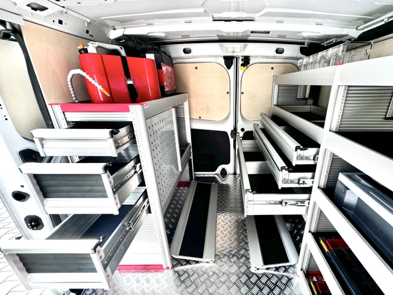 Lightweight, Spacious Drawers and Shelves