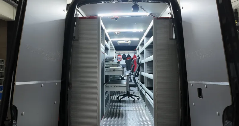 Airline LED rails - lighting and load securing
