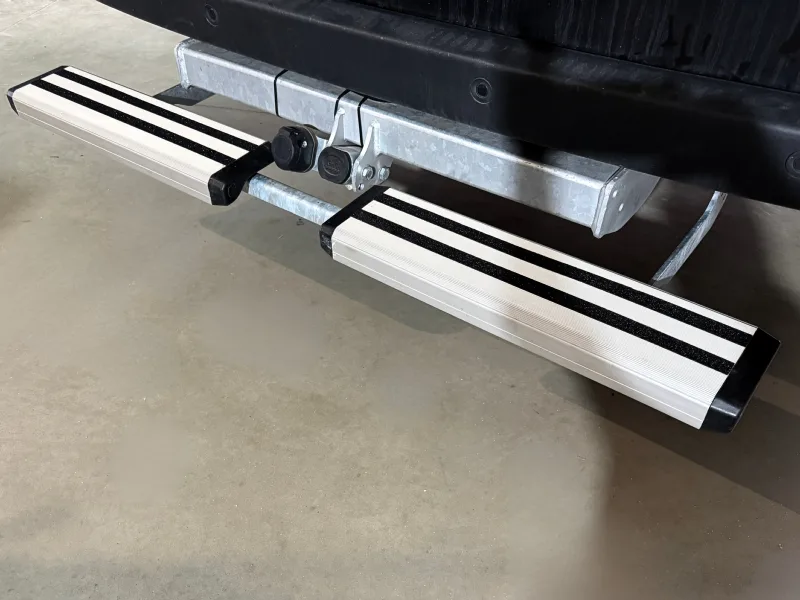Rhiwa Easy Step TB - convenient access at the rear of the vehicle