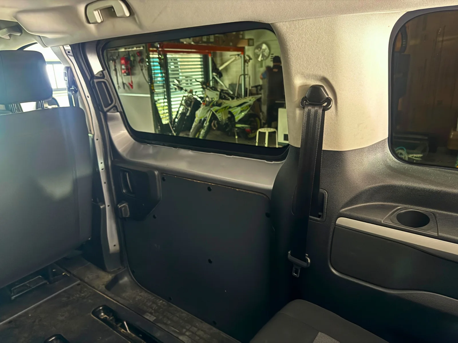Opel Vivaro interior upholstery - comfort in a rental vehicle