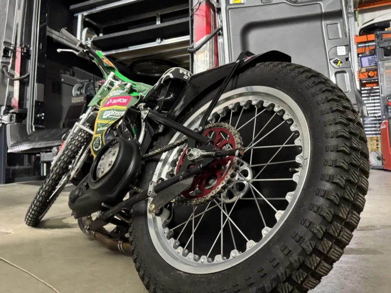 Cost-effective van fit-out for a speedway rider