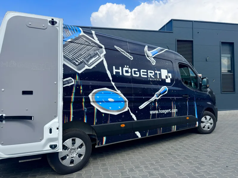 Professional van fit-out for Högert Technik