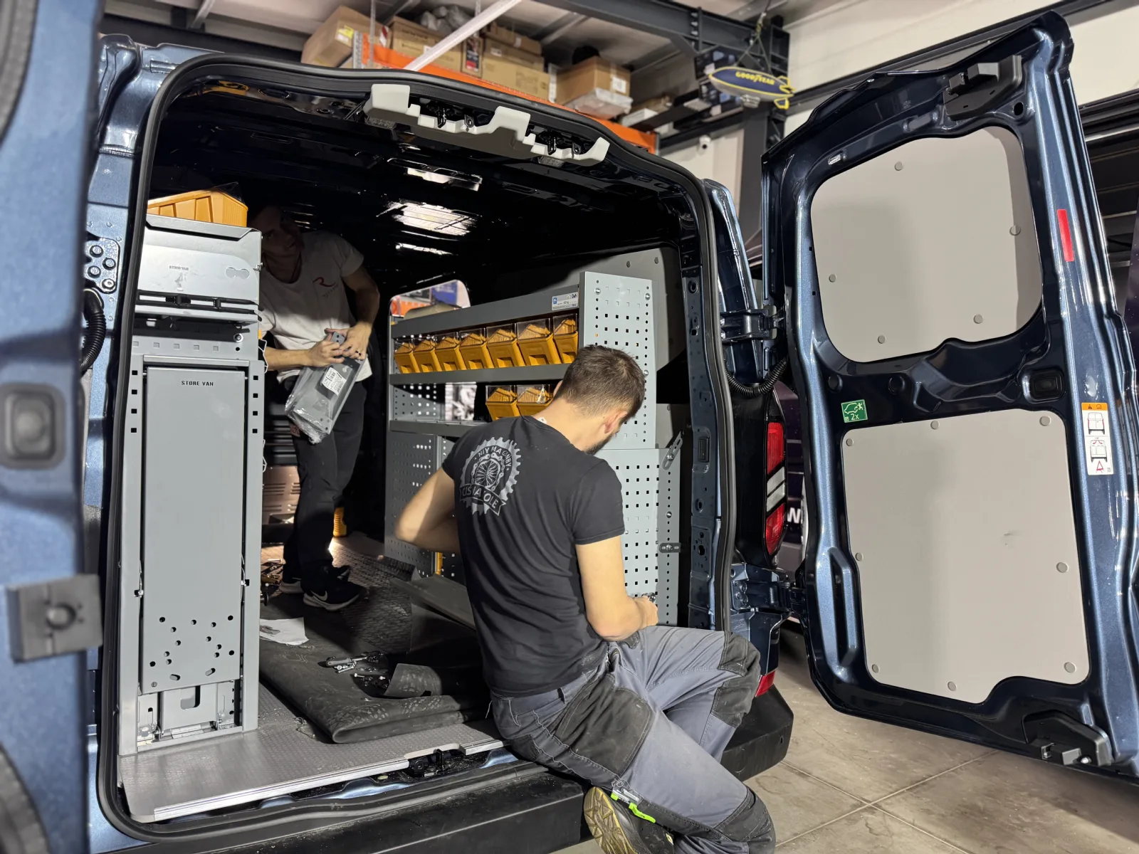 Ford Transit Custom L2H1 van fit-out with Store Van shelving
