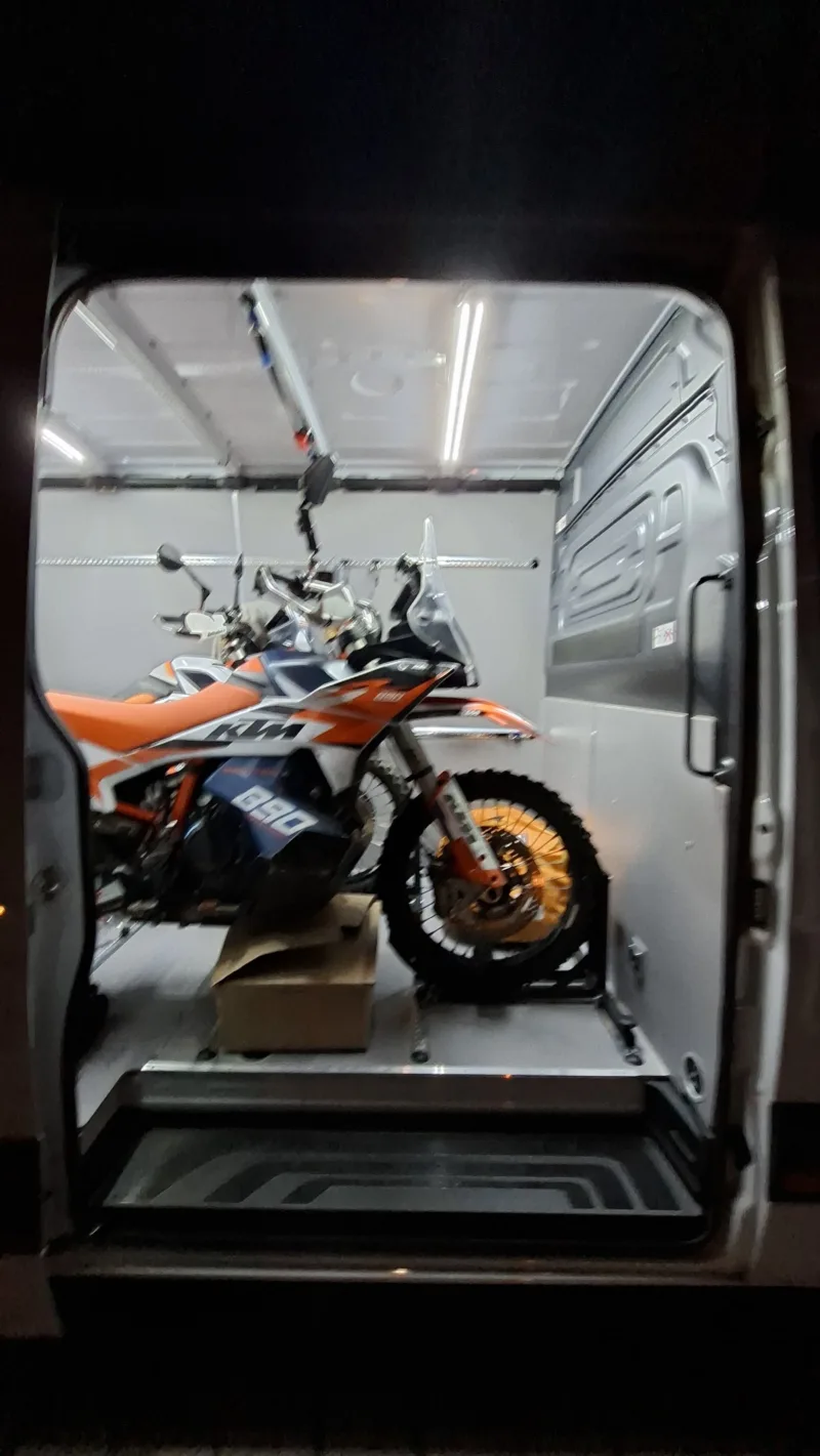 Airline system - secure fastening of motorcycles and cargo