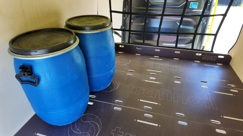 Van fit-out project for Trafinoil