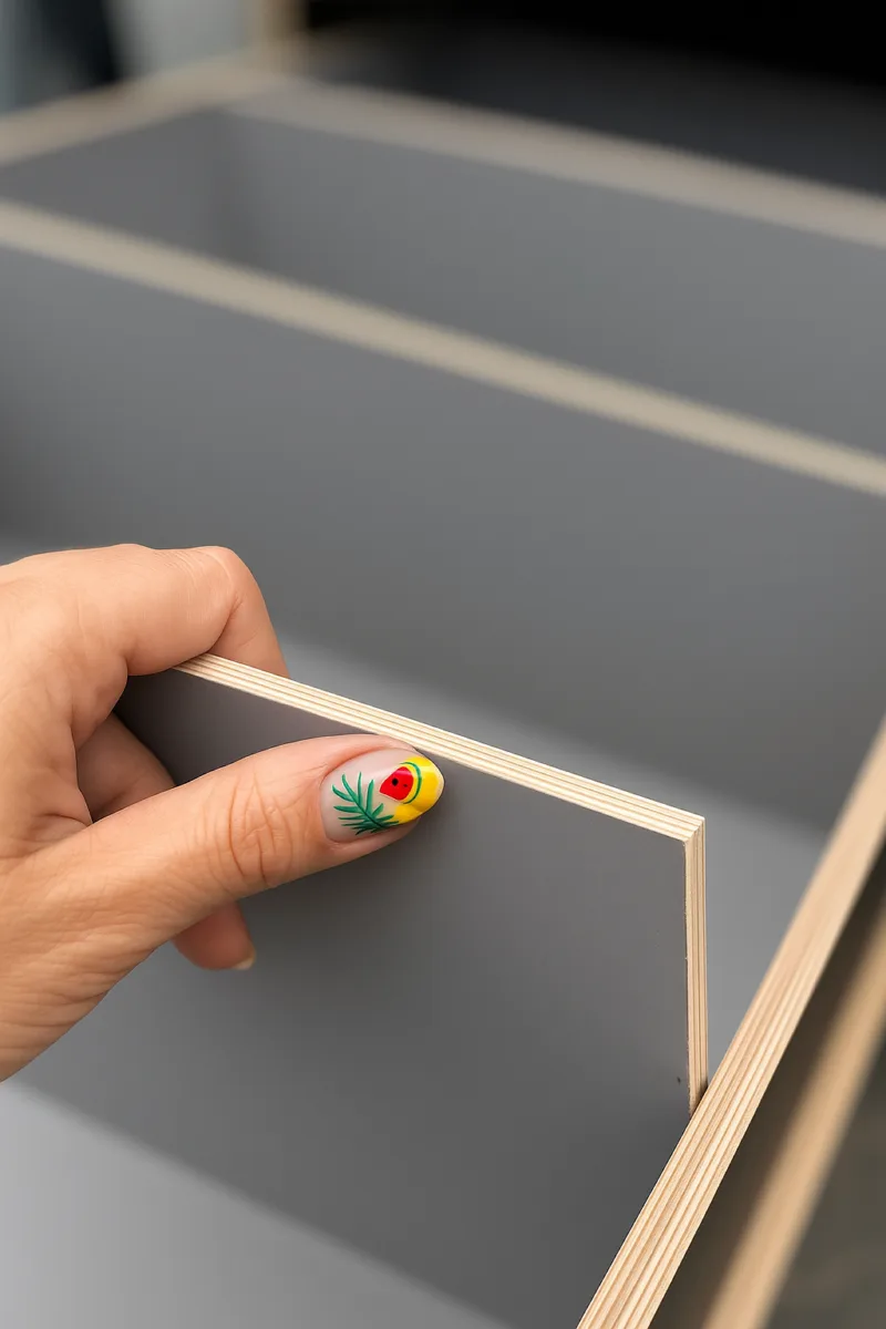 Shelving unit with a drawer - the heart of the fit-out