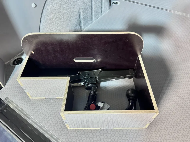 Practical jack storage box