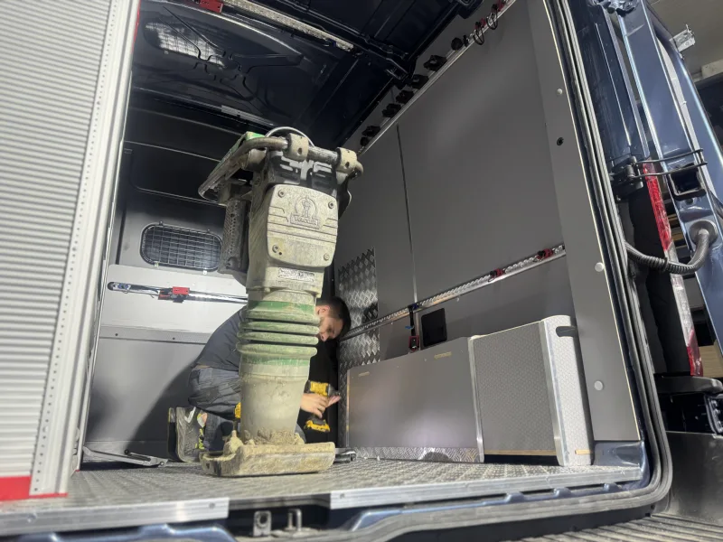 Solid and durable cargo area fit-out