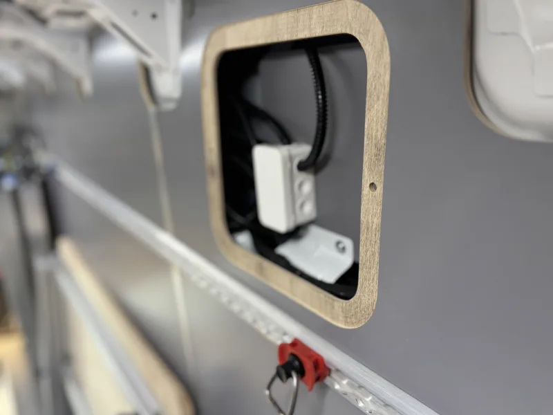 Electrical system and folding work table