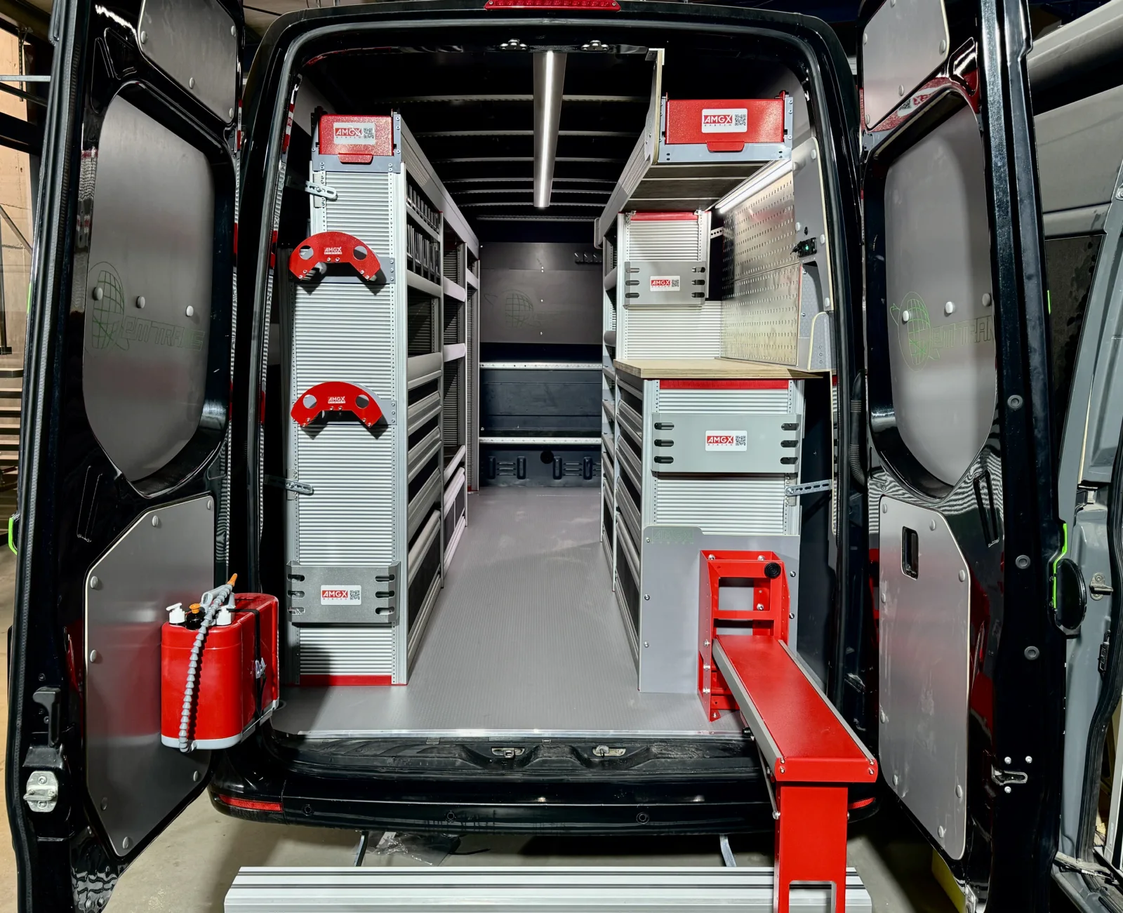 Workshop van fit-out for Gemtrans
