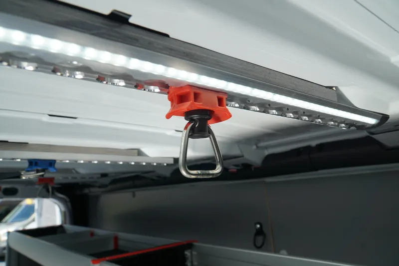 WISTRA Airline rails and LED lighting